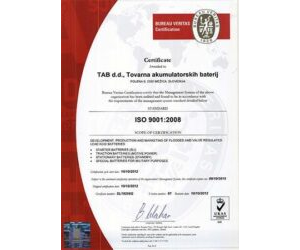 Sertifikat ISO 9001:2008